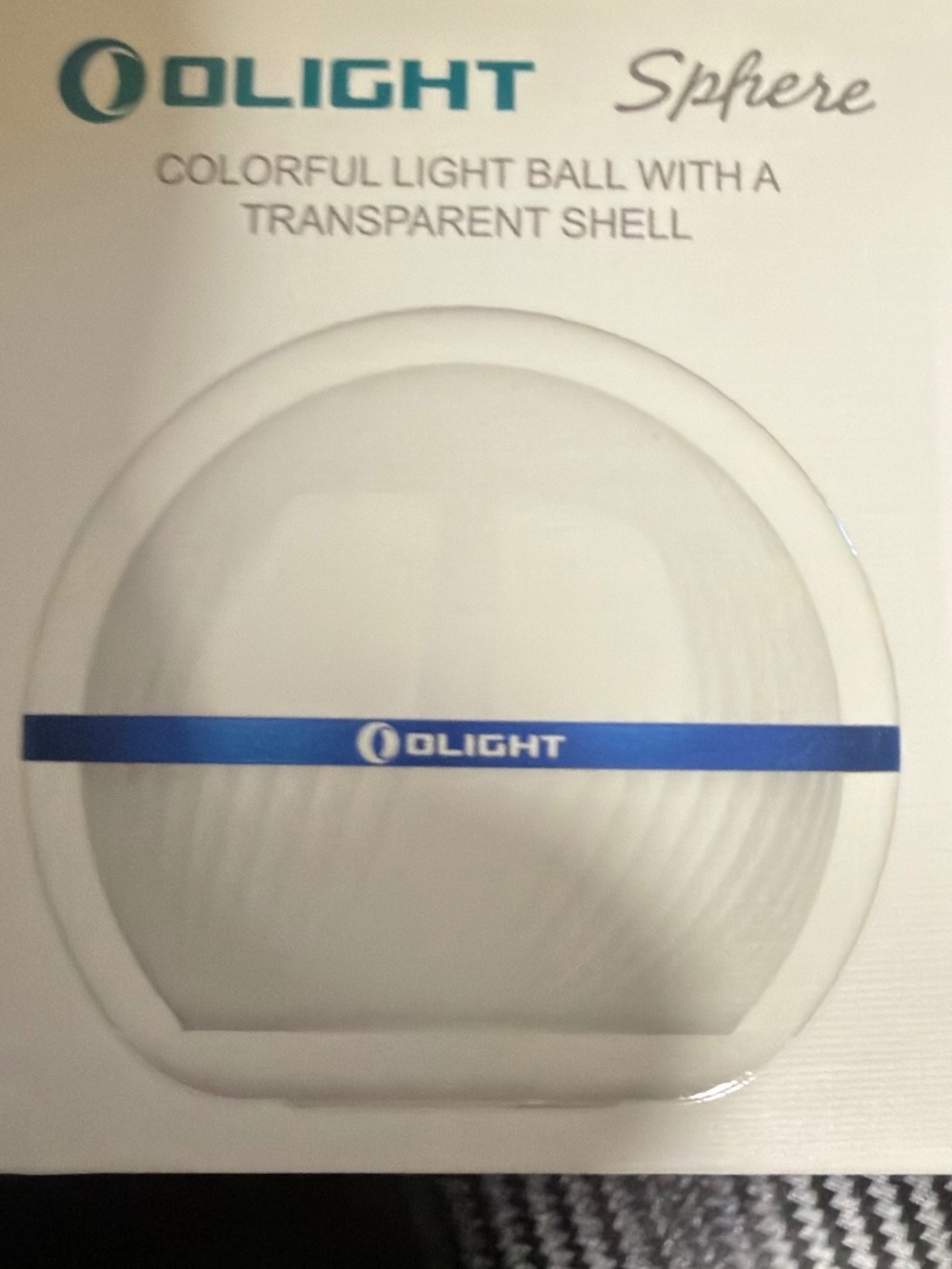 NIB Olight Sphere Colorful RGB Light Ball Transparent Shell Rechargeable